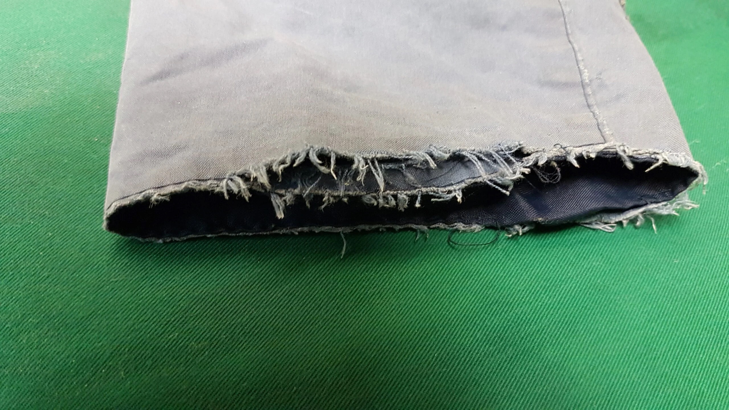 Tissu qui s'effiloche